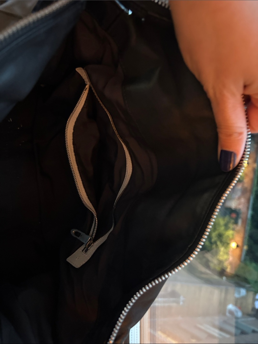 rag & bone black leather duffel bag - Picture 4 of 4